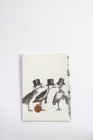 message card - duck