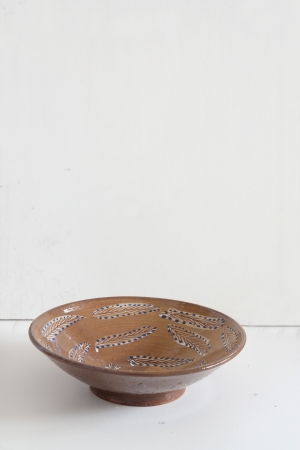 ceramic bowl - leaves