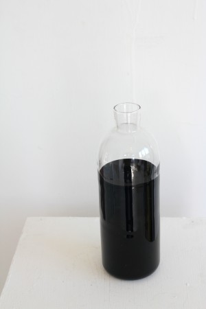glass jar - black & transparent
