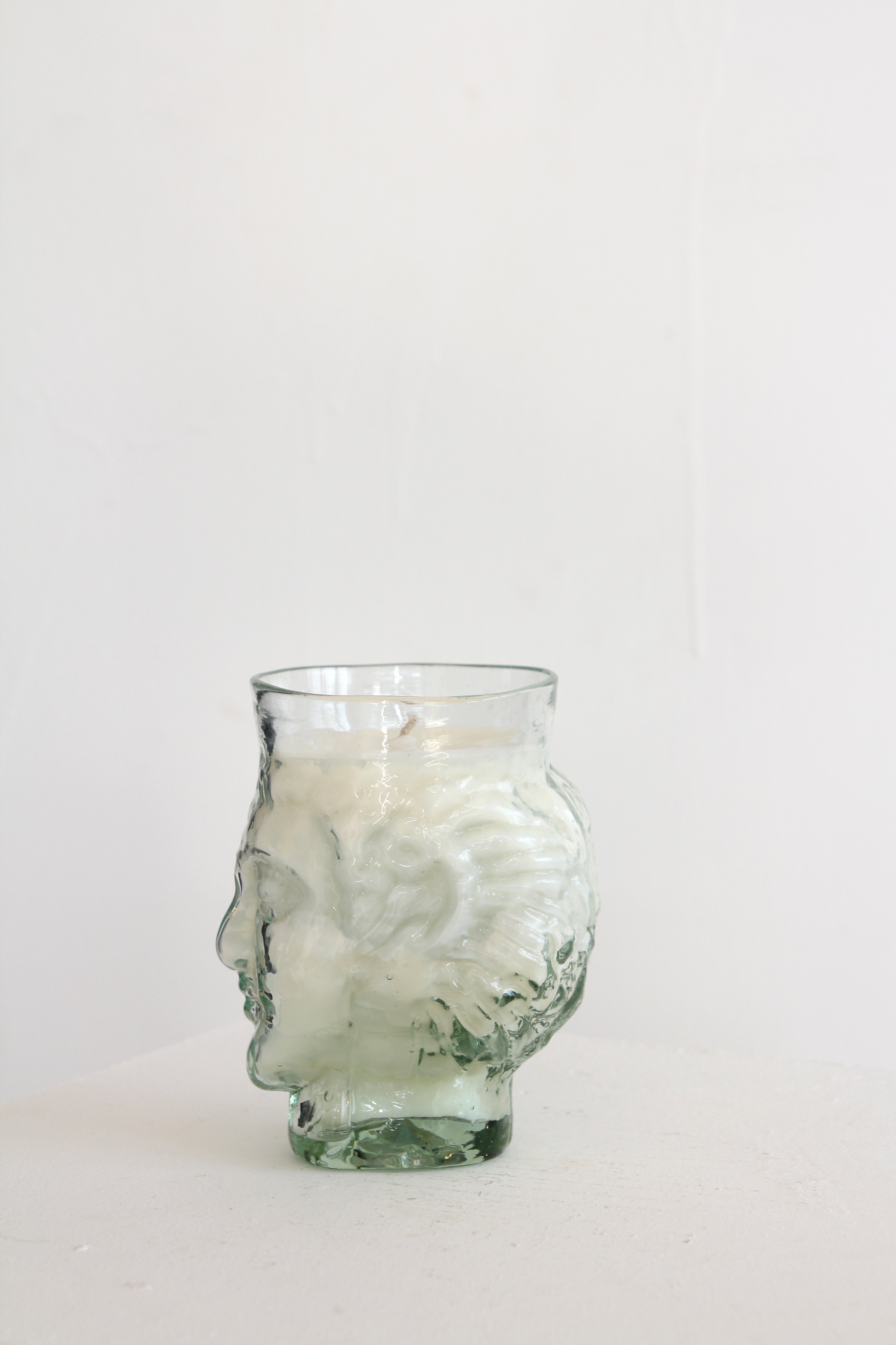 face glass candle