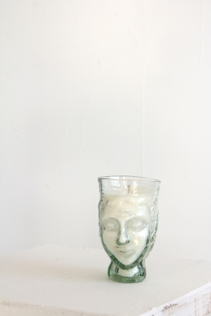 face glass candle