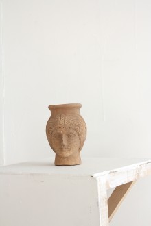 ceramic face vase