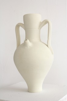 salt clay vase - big