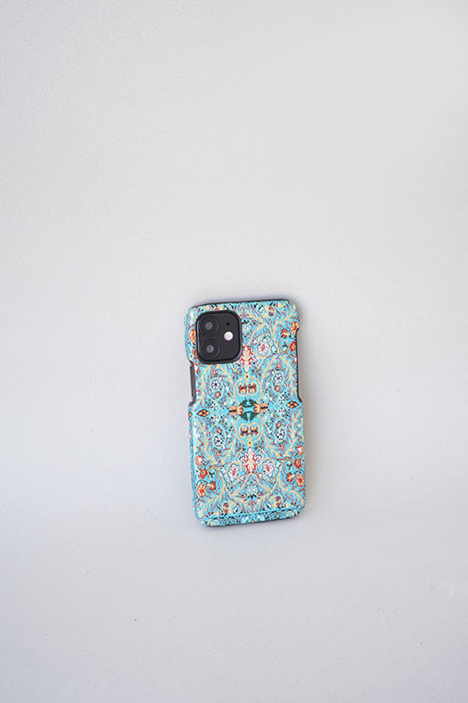 woven iphone case - mint