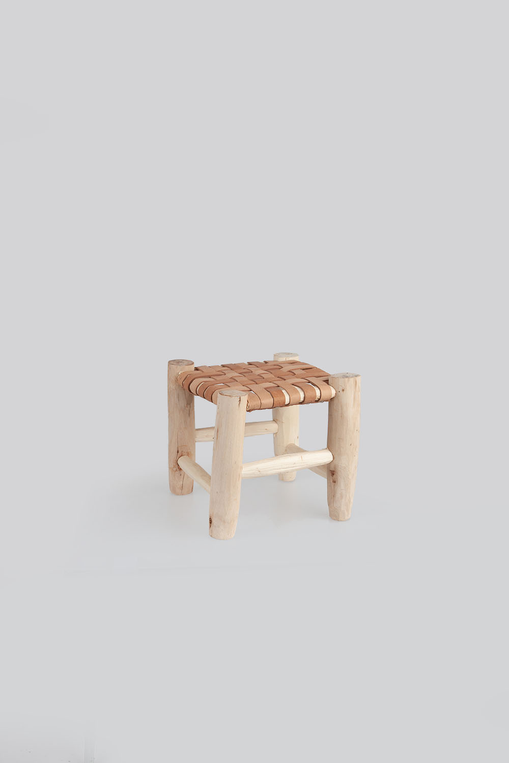 leather stool - small