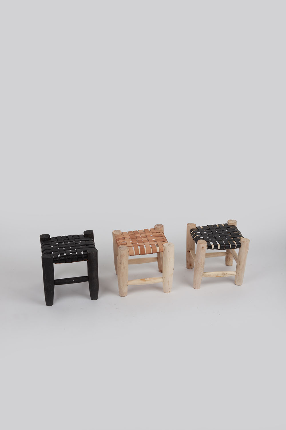 leather stool - small