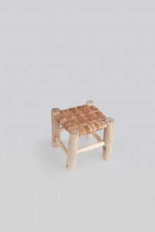 leather stool - small