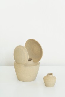 oval ceramic vase - L