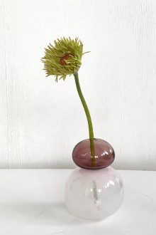fungus vase - burgundy