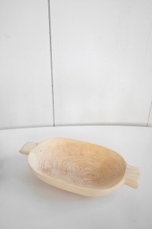 wooden bowl - wide