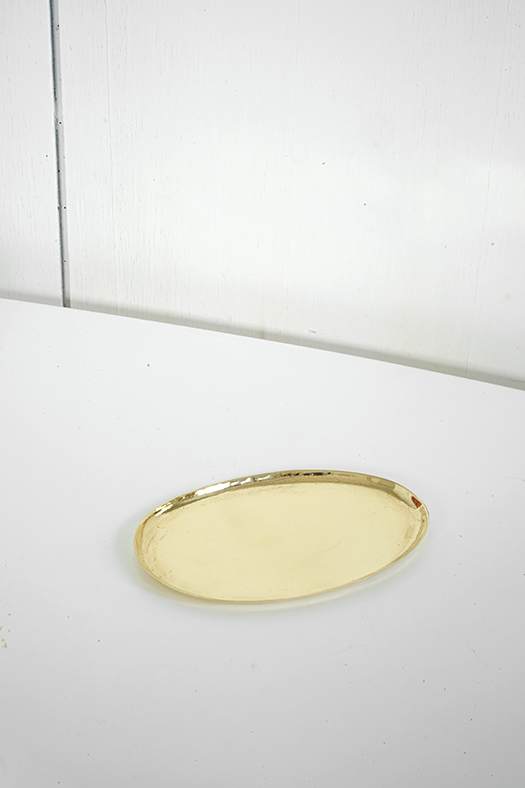 brass tray series - oval