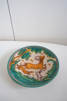 ceramic plate-deer