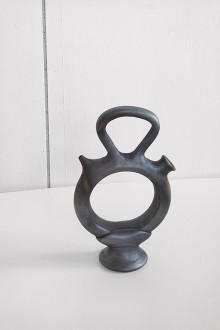 round vase black - S