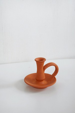 terracotta candle holder