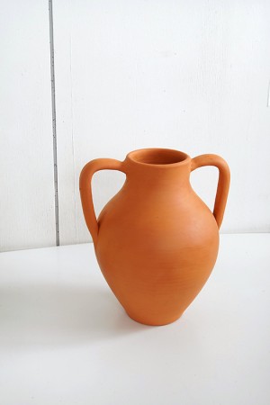 terracotta matt vase