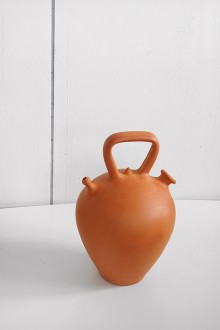 terracotta oval vase