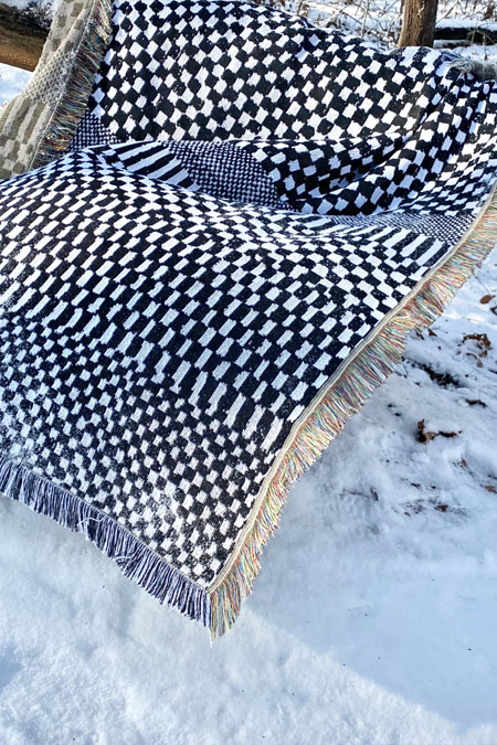 cotton blanket - check(6/30)