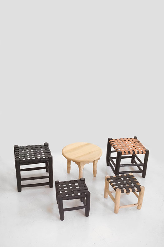 leather stool - M BB