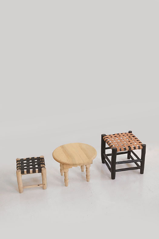 leather stool - M NB