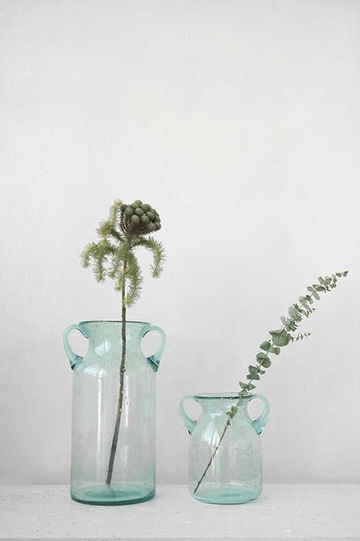 blown clear vase series