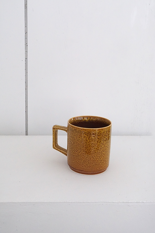 glazed mug - brown