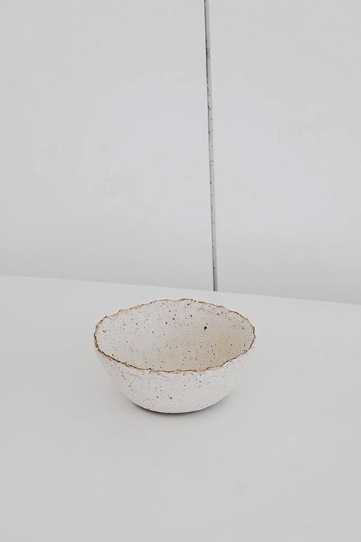 white stone dish