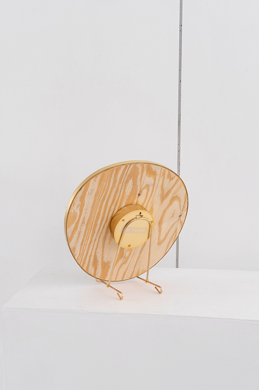 cowhide clock
