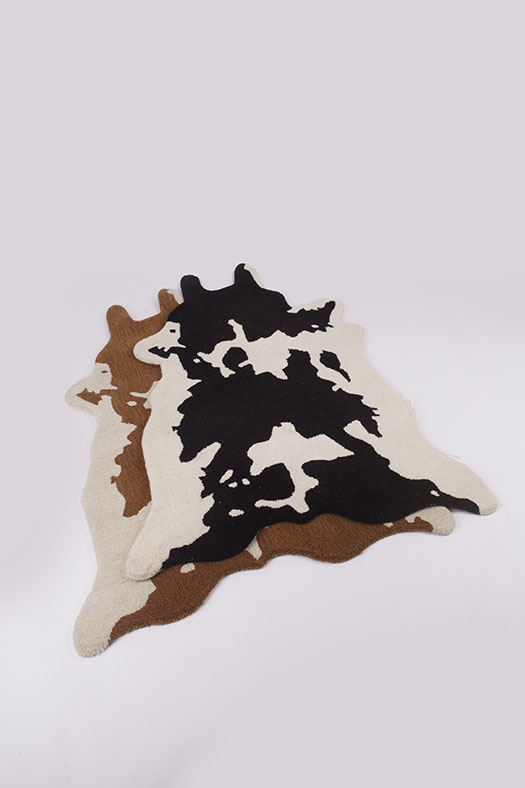 cowhide carpet - brown