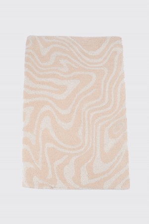 wool rug - swirl nude