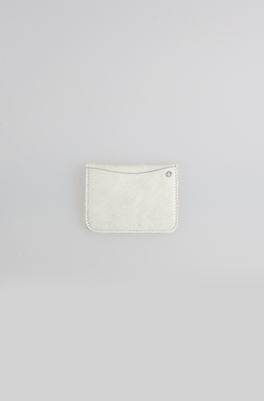 fur card wallet - white