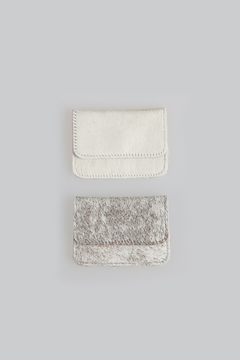 fur card wallet - white