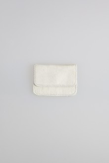 fur card wallet - white