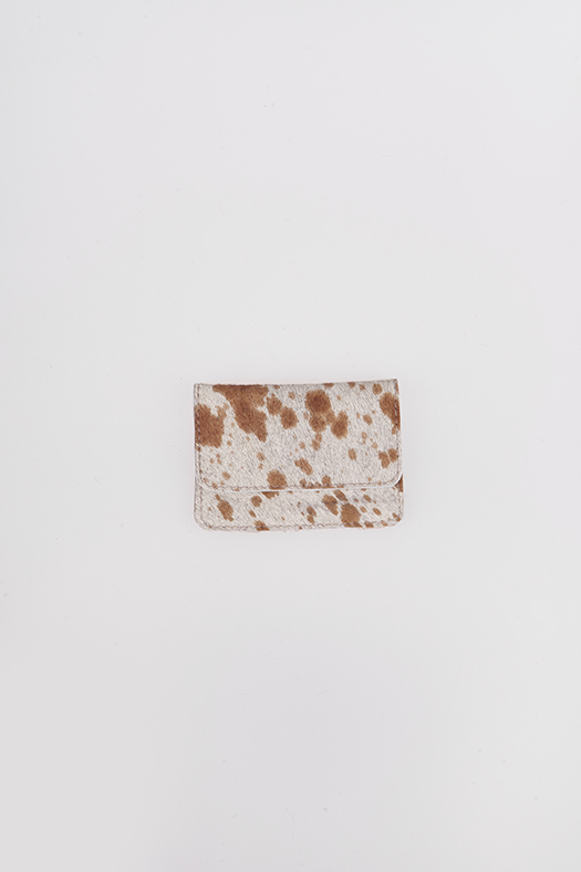 fur card wallet - gray