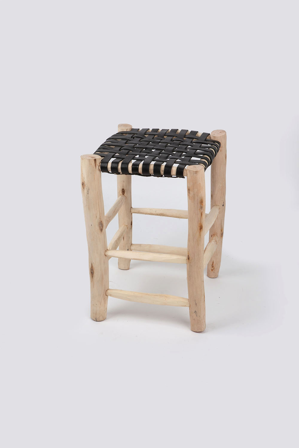 leather stool - L BN