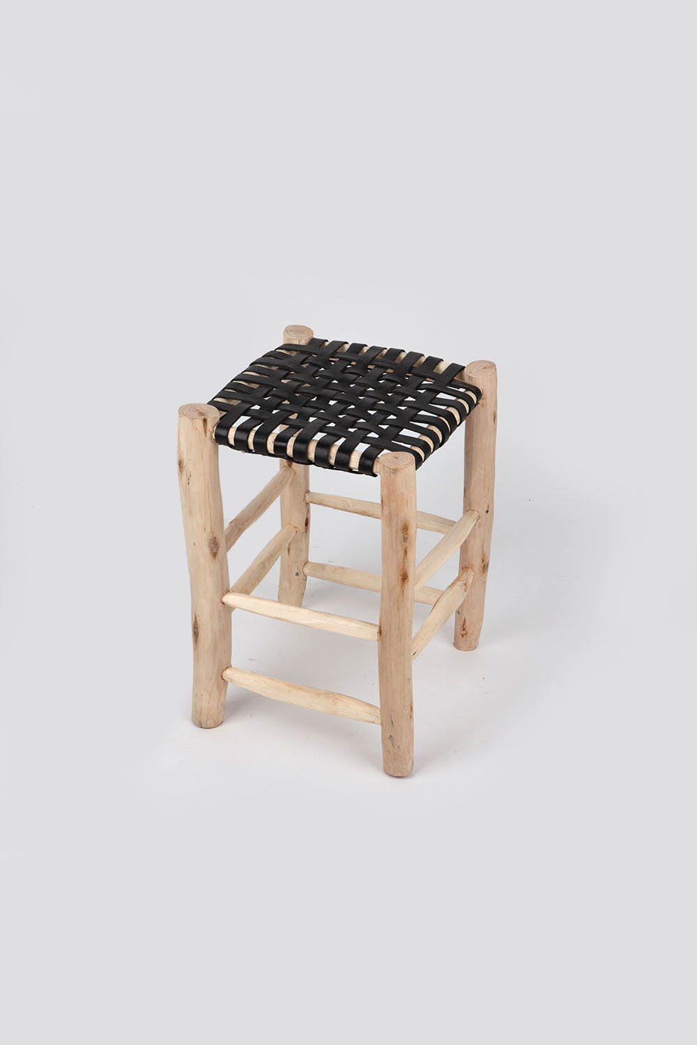 leather stool - L BN