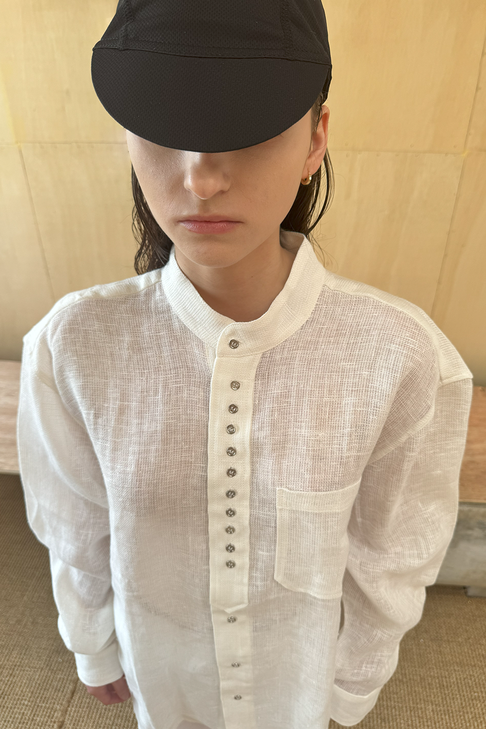 quinoa linen shirts - ecru