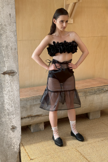 apron skirt - black