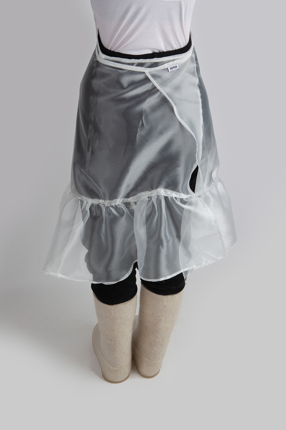 apron skirt - white