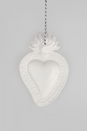 ceramic wall ornament - hearts