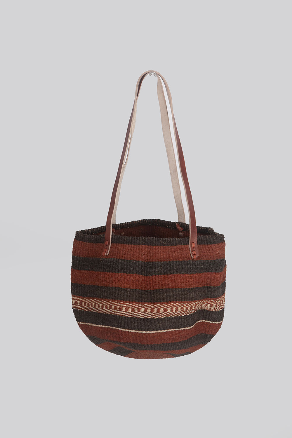 woven market bag - brown