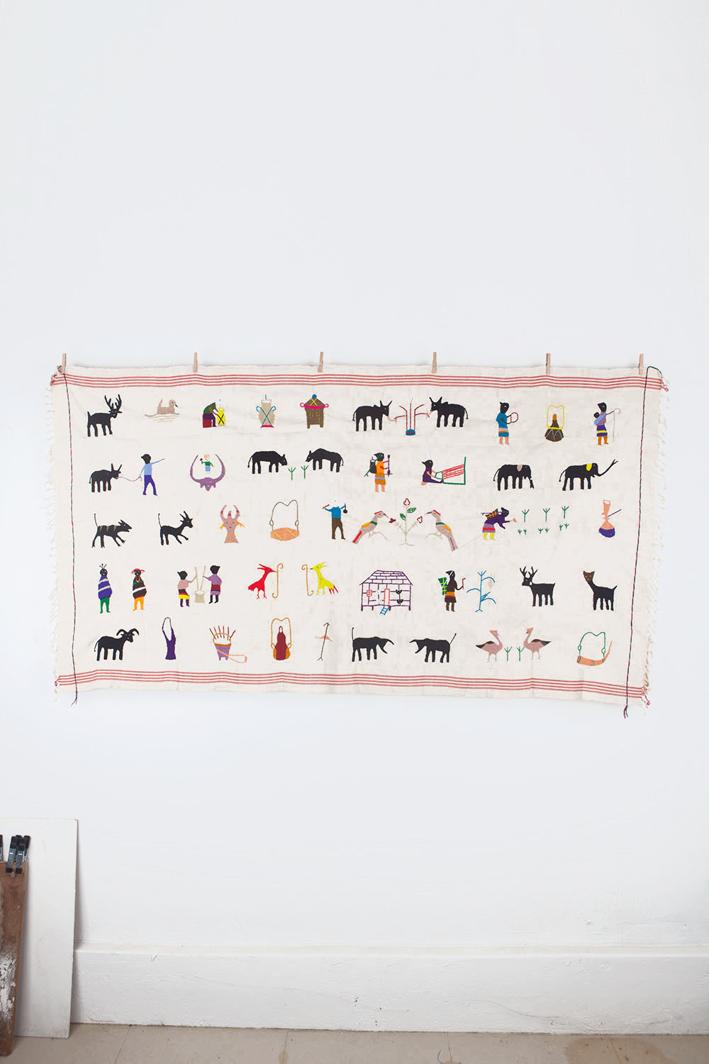embroidery blanket - beige(예약7/15)