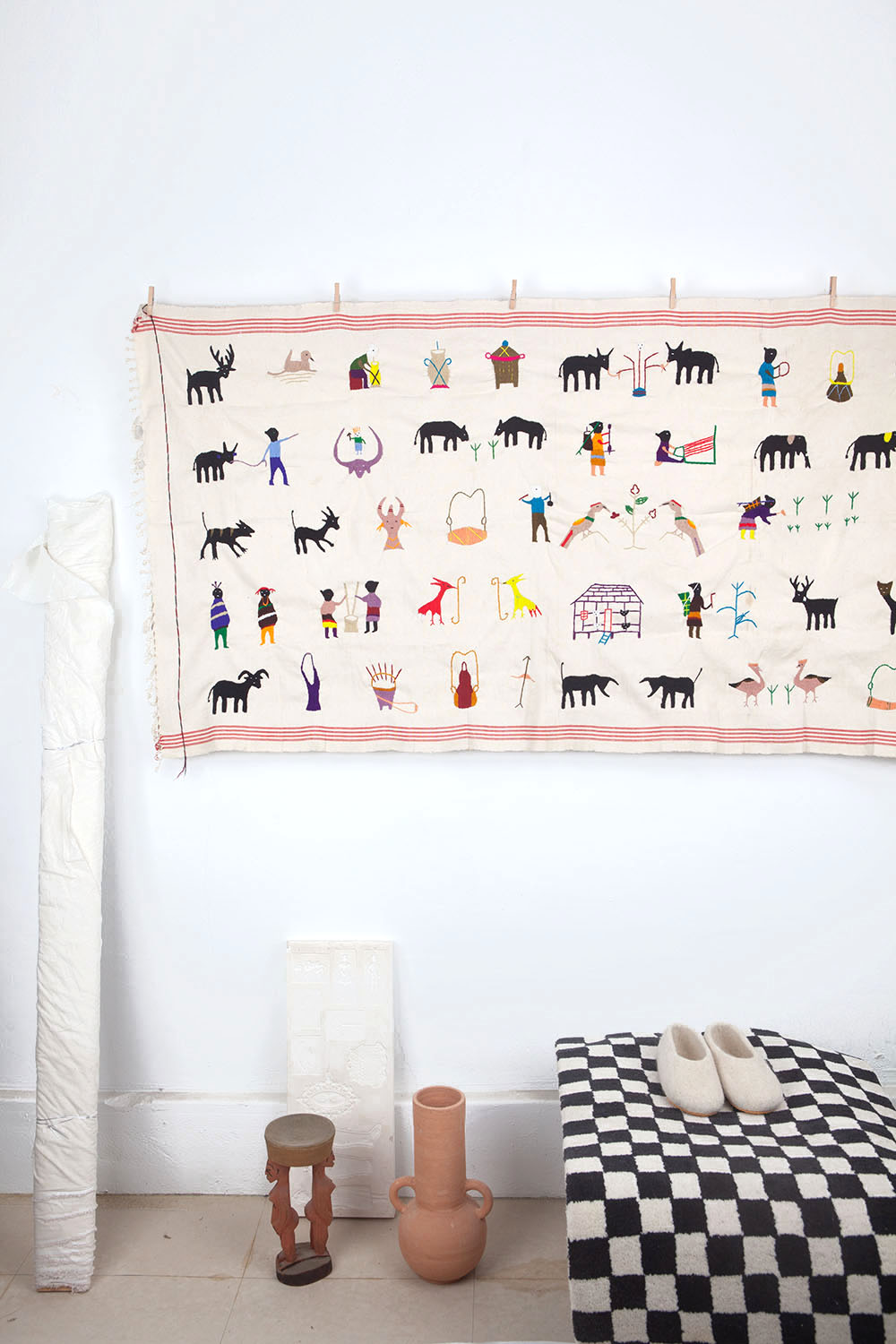 embroidery blanket - beige(예약7/15)