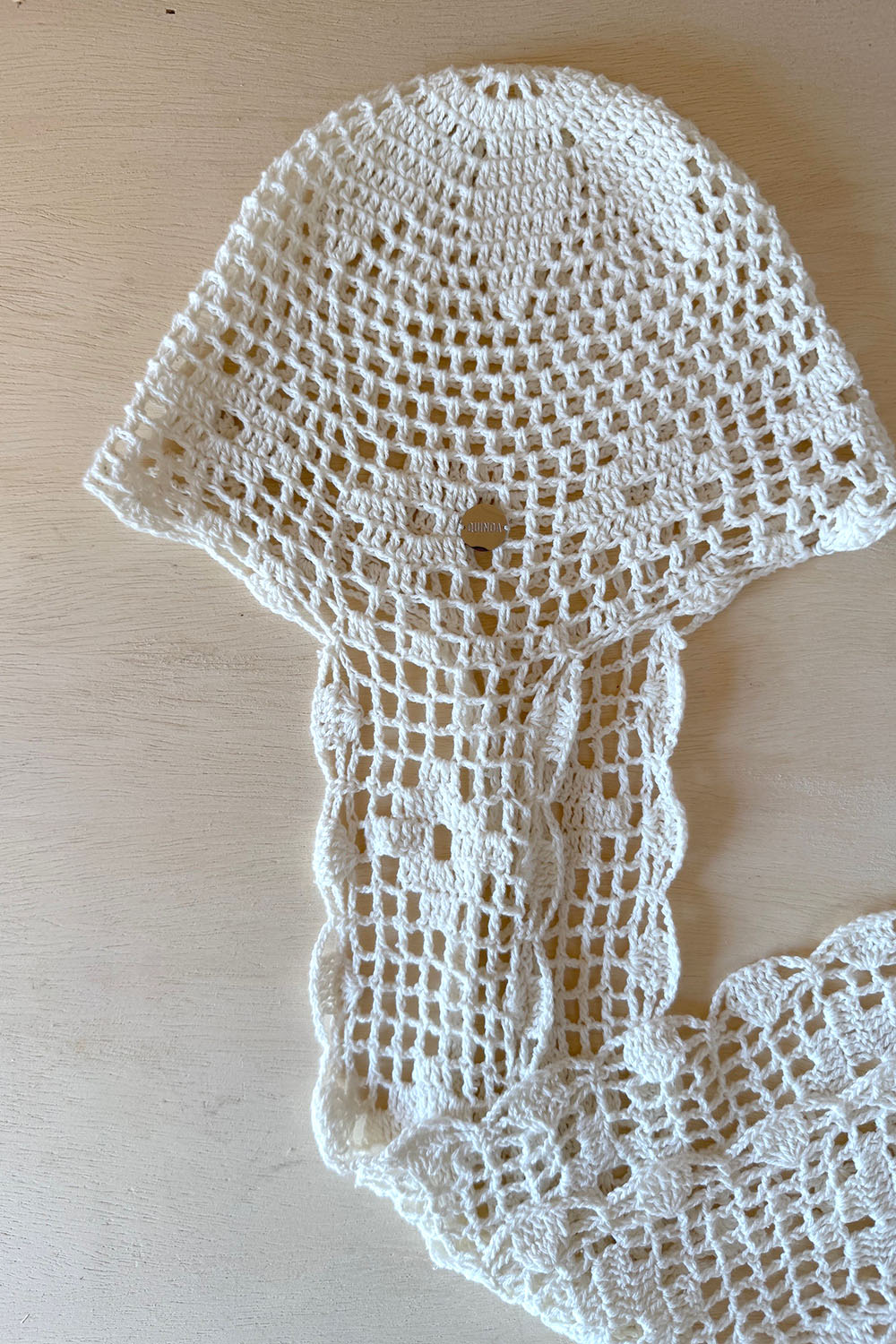 woven hat long ear - ecru (예약11/30)