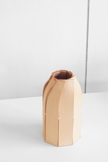 leather vase - small