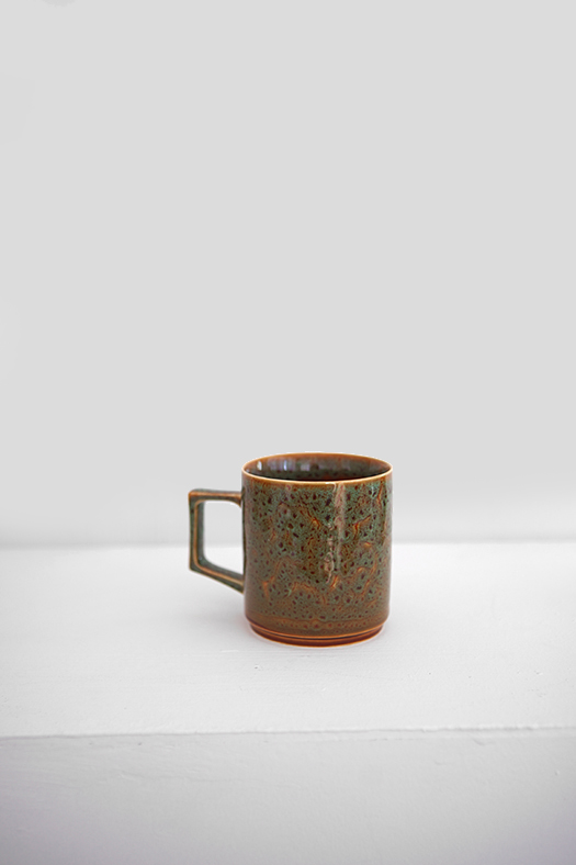glazed mug - forest