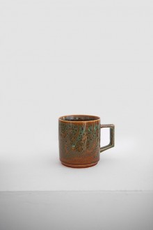 glazed mug - forest