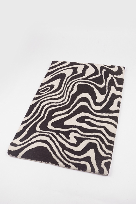 wool rug - swirl K
