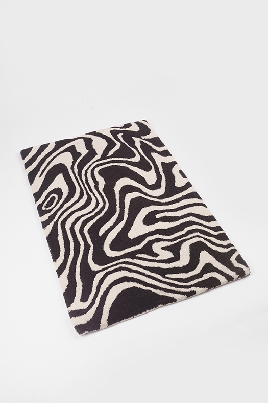 wool rug - swirl K