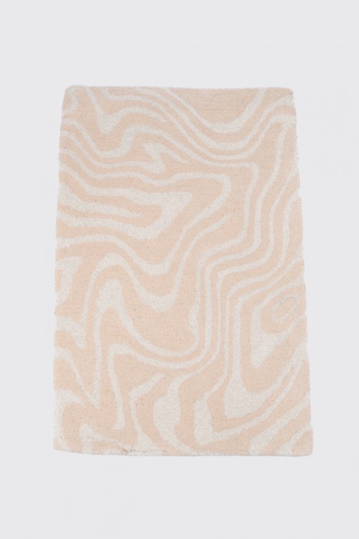 wool rug - swirl nude