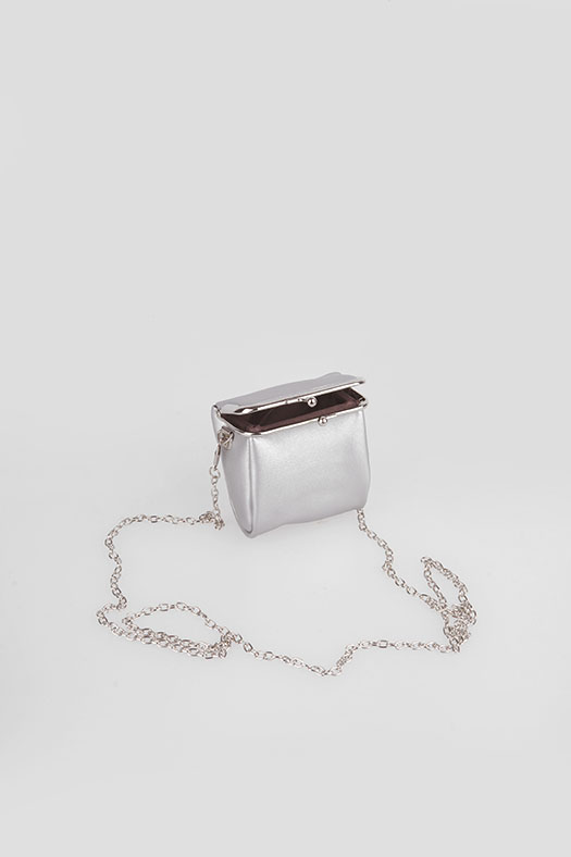 pelican bag - mini - silver